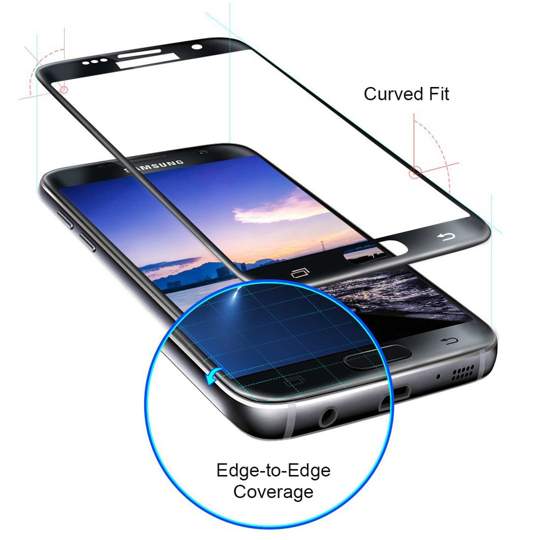 3d curved tempered glass screen protector galaxy s7 black 3d curved tempered glass screen protector galaxy s7 black