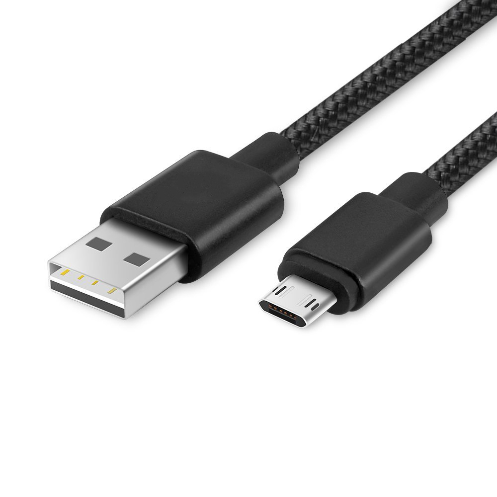 No Tangle Nylon Woven Reversible Micro USB Charging Cable (1m)