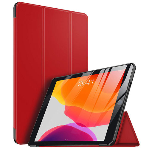 Trifold Sleep/Wake Smart Case for Apple iPad 10.2-inch (7th / 8th / 9th Gen) - Red