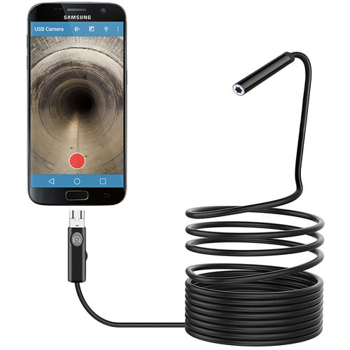 5m Waterproof (2-in-1) USB Endoscope Inspection Camera / Snake Tube Cable