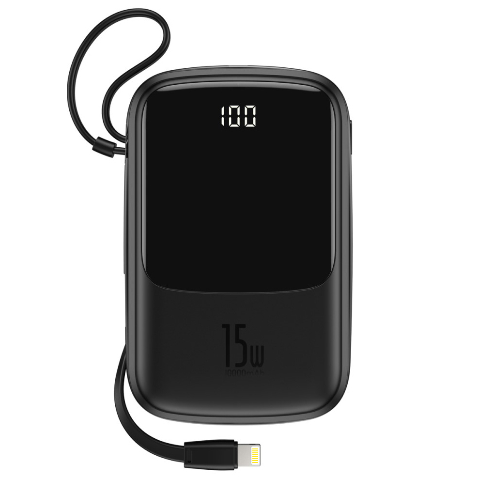 Baseus Qpow 10000mah Power Bank Usb Type C Lightning Charger
