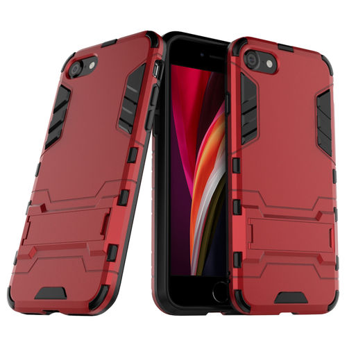 Slim Armour Shockproof Case & Stand for Apple iPhone 8 / 7 / SE (2nd / 3rd Gen) - Red