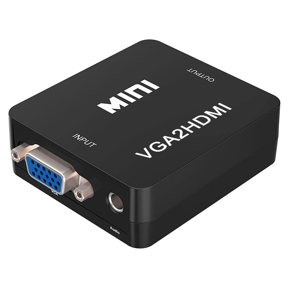 VGA Input HDMI Output Audio Video Converter