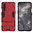 Slim Armour Tough Shockproof Case & Stand for OnePlus Nord - Red