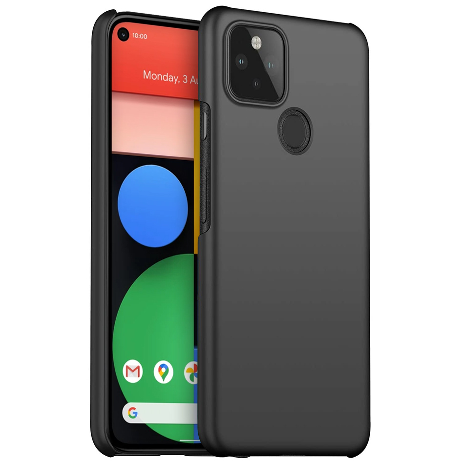 PolyShield Slim Hard Shell Case for Google Pixel 5 Black Matte Grip