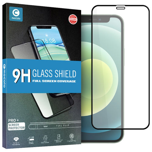 Full Coverage Tempered Glass Screen Protector for Apple iPhone 12 Mini - Black