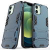Slim Armour Tough Shockproof Case & Stand for Apple iPhone 12 Mini - Blue