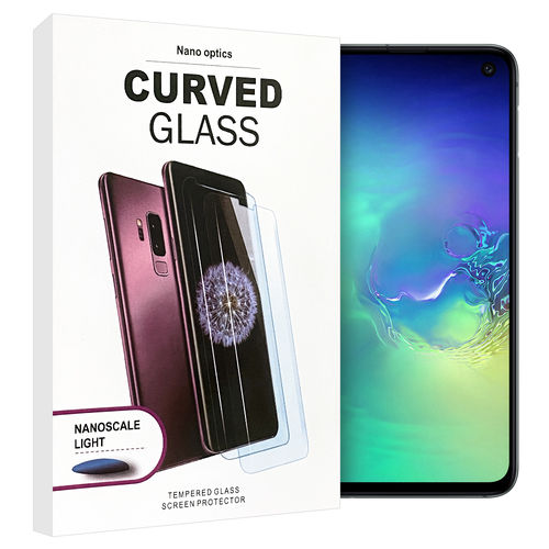 UV Liquid 3D Curved Tempered Glass Screen Protector for Samsung Galaxy S10e