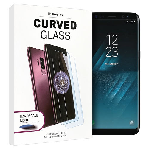 UV Liquid 3D Curved Tempered Glass Screen Protector for Samsung Galaxy S8