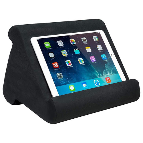Super Soft Bed & Couch Pillow Holder / Lap Stand for iPad / Kindle / Tablet - Black