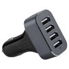 (48W) 4-Port USB Fast Car Charger for Phone / Tablet - Grey