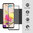Full Coverage Tempered Glass Screen Protector for LG K42 / K52 - Black