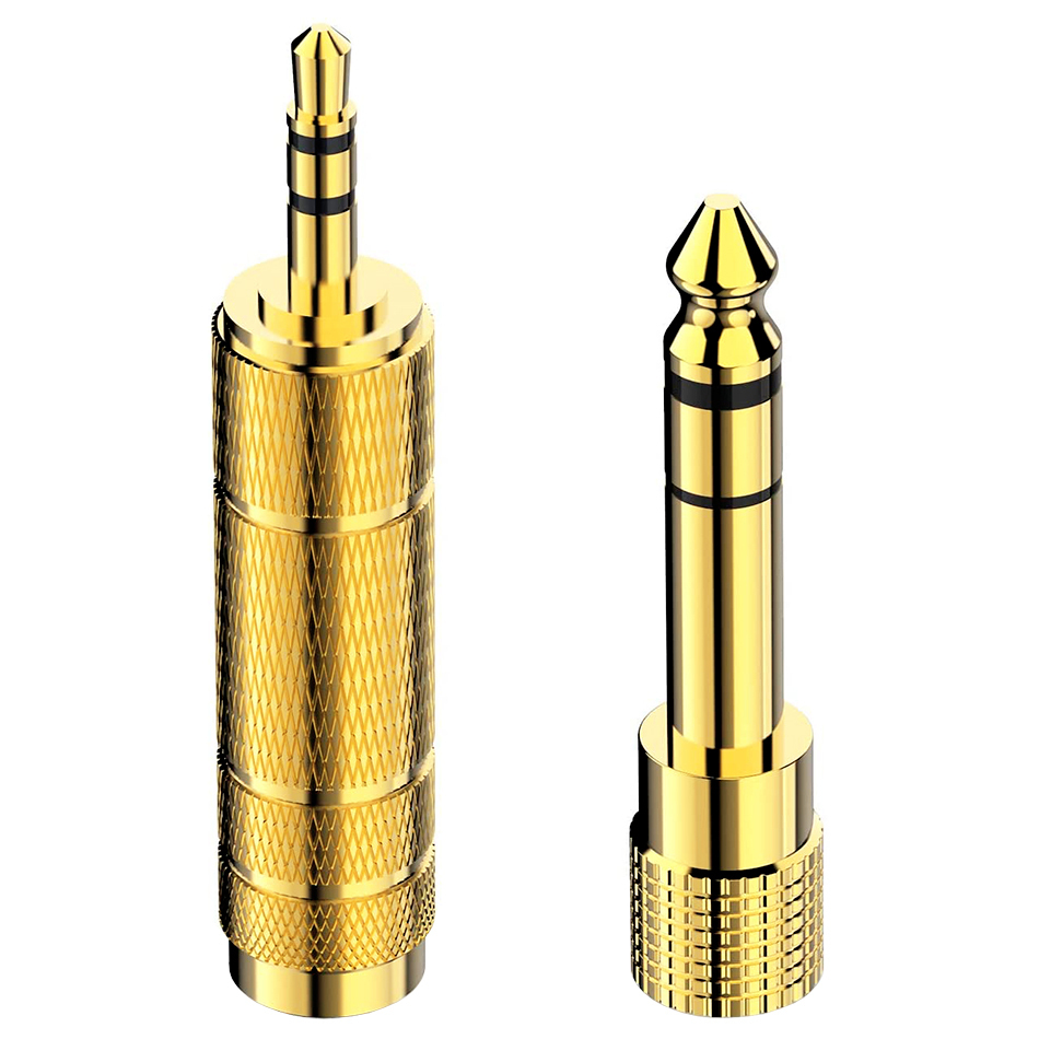 TRS 6.35mm to 3.5mm Auxiliary Jack (Female) Audio Adapter