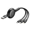 Baseus (3-in-1) Retractable USB Type-C / Lightning / Micro Charging Cable (1.2m)