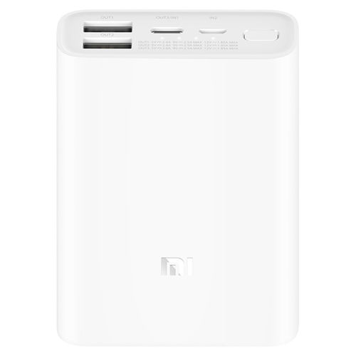 Xiaomi 10000mAh Mi Power Bank 3 / (22.5W) 3-Port USB Type-C Charger - White