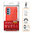 Flexi Slim Carbon Fibre Case for Motorola Edge 20 Pro - Brushed Red