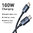 Baseus Crystal Shine (100W) USB Type-C (PD) Charging Cable (1.2m) for Phone / Tablet / Laptop