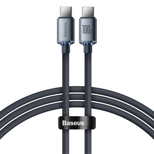 Baseus Crystal Shine (100W) USB Type-C (PD) Charging Cable (2m) for Phone / Tablet / Laptop