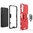 Slim Armour Shockproof Case / Finger Ring Holder for Samsung Galaxy S22 - Red