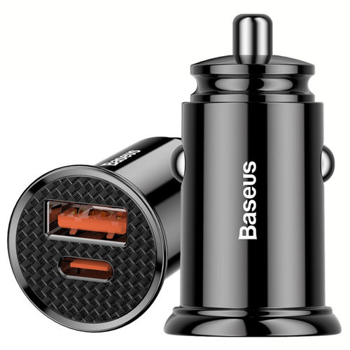 Baseus (30W) QC4+ / PPS / PD3.0 / Dual USB (Type-C) Car Charger for Phone / Tablet