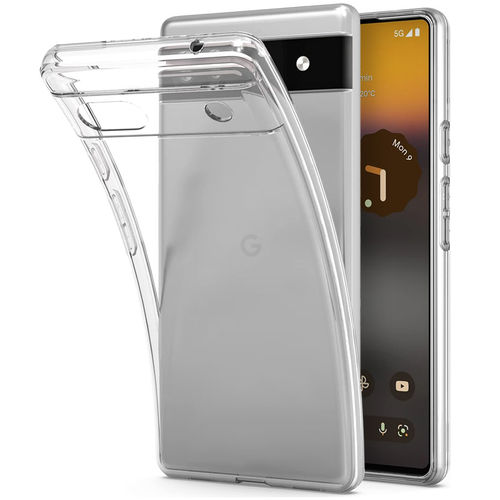 Flexi Slim Gel Case for Google Pixel 6a - Clear (Gloss Grip)