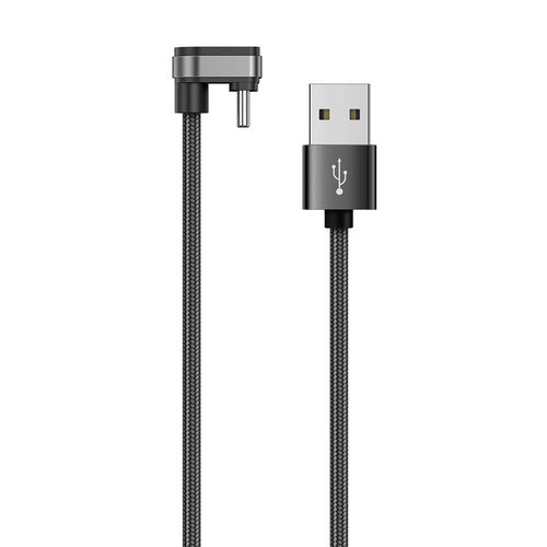 U-Shape (180 Degree) USB Type-C (Anti-tangle) Charging Cable (1m) - Black