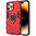 Slim Armour Shockproof Case / Finger Ring / Holder Stand for Apple iPhone 14 Pro - Red