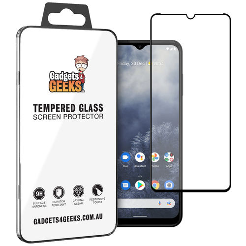 Full Coverage Tempered Glass Screen Protector for Nokia G60 - Black