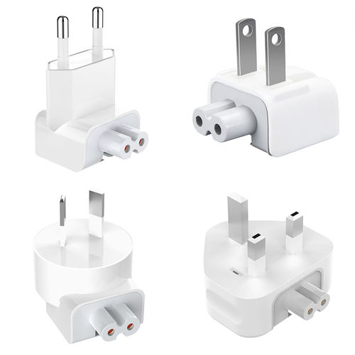 (4-in-1) World Travel Adapter / AC Wall Charger Plug (Duckhead Pack)