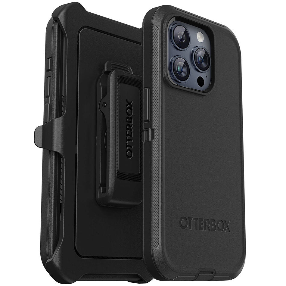 OtterBox Defender Case (Belt Clip) for Apple iPhone 15 Pro