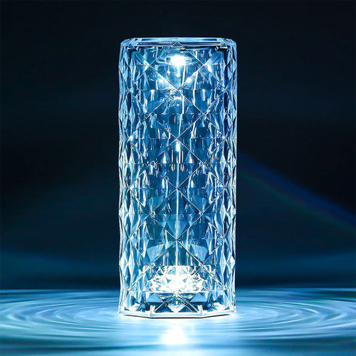 LED Crystal Diamond Touch Lamp / Night Light / Remote Control (16-Colour)