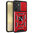 Heavy Duty Shockproof Case / Slide Camera Cover for Samsung Galaxy S24 - Red