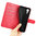 Leather Wallet Case & Card Holder Pouch for Samsung Galaxy XCover7 - Red