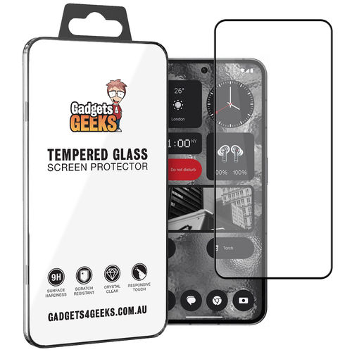 Full Coverage Tempered Glass Screen Protector for Nothing Phone (2) - Black