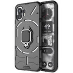 Slim Armour Tough Shockproof Case / Ring Holder Stand for Nothing Phone (2) - Black