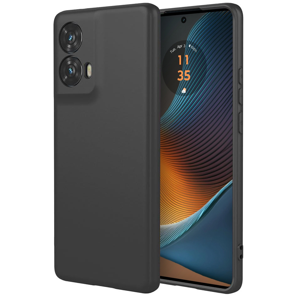 Flexi Stealth Silicone Case for Motorola Edge 50 Fusion (Black)