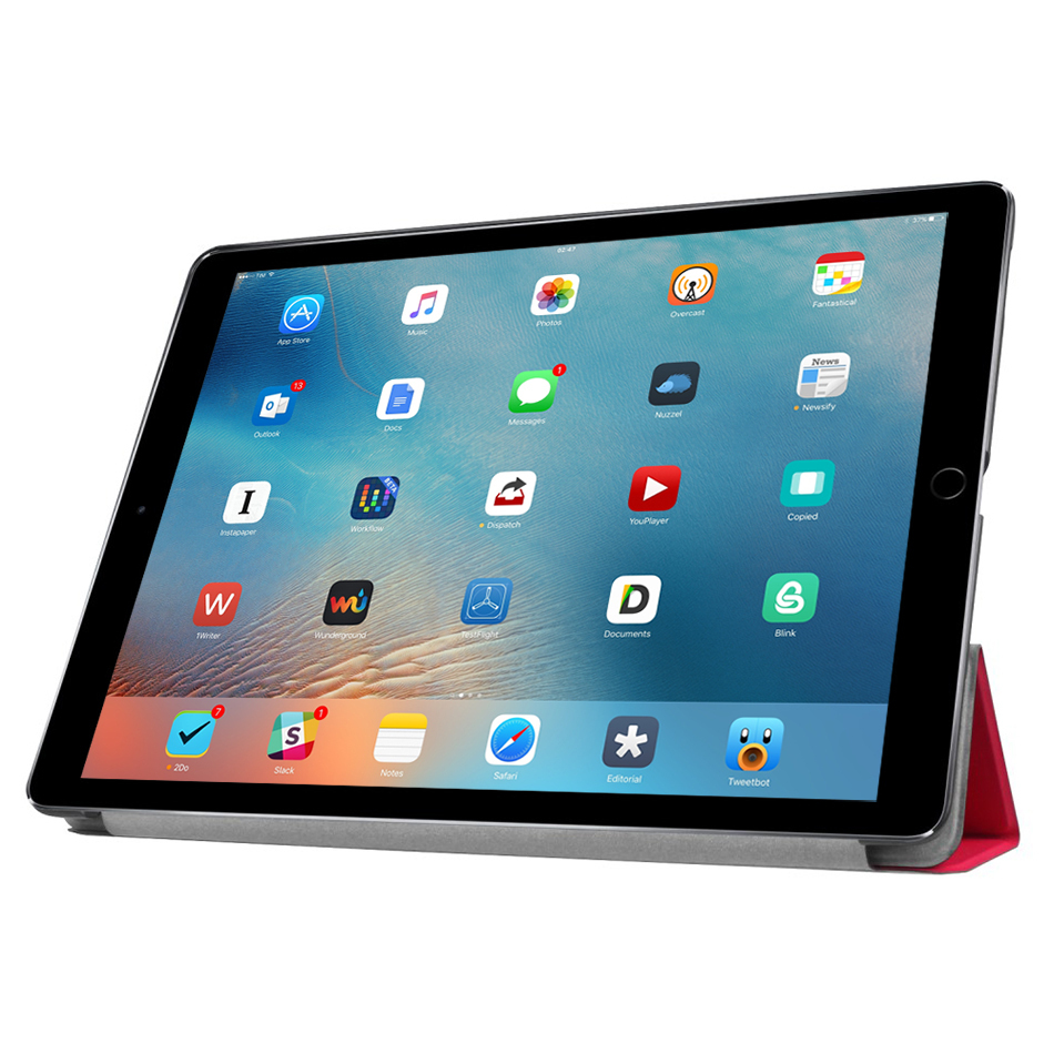 Trifold Smart Case For Apple Ipad Pro 12 9 1st 2nd Gen Red