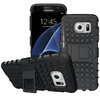 Dual Layer Rugged Tough Case & Stand for Samsung Galaxy S7 - Black