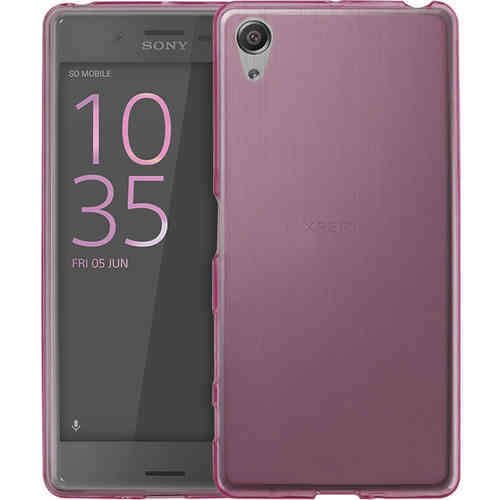 Flexi Gel Case for Sony Xperia X Performance - Smoke Pink (Two-Tone)