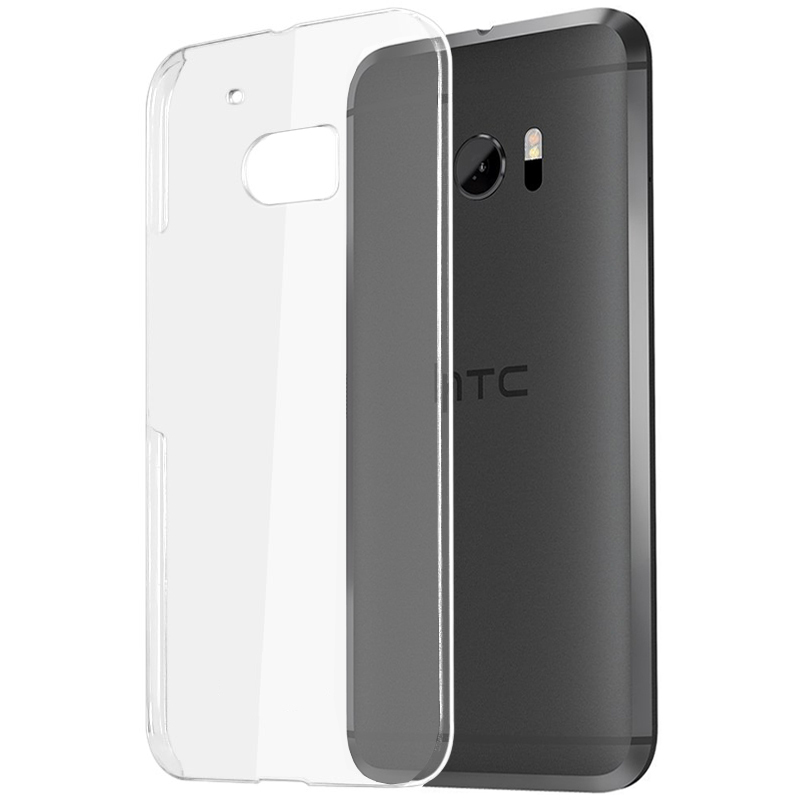 polysnap thin hard shell case for htc 10 transparent clear
