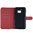 Leather Wallet Case & Card Holder Pouch for HTC 10 - Red
