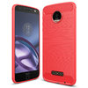 Flexi Slim Carbon Fibre Case for Motorola Moto Z - Brushed Red