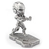 Iron Man Statue Metal Desktop Stand Holder for Mobile Phone - Silver