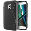 S-Line Flexi Gel Case for Motorola Moto G4 Play - Black (Two-Tone)