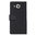 Leather Wallet Case & Card Holder for Microsoft Lumia 950 - Black