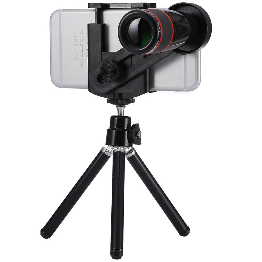 12x Optical Telescope Camera Lens Tripod Stand For Phone