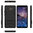 Slim Armour Tough Shockproof Case & Stand for Nokia 7 Plus - Black