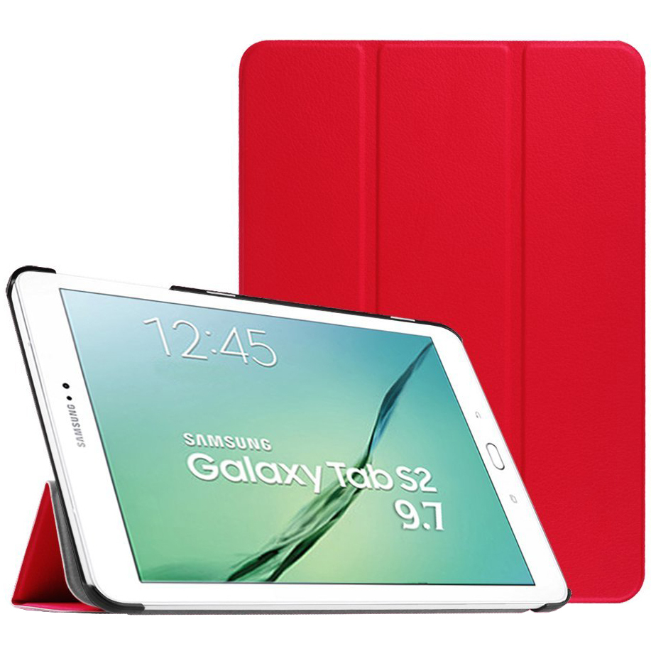trifold smart case for samsung galaxy tab s2 9 7 red