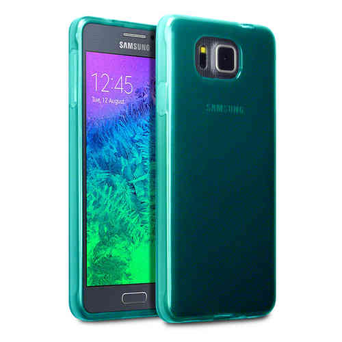Flexi Gel Two-Tone Case for Samsung Galaxy Alpha - Smoke Blue