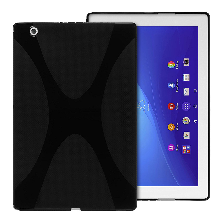x line flexi gel case sony xperia z4 tablet black